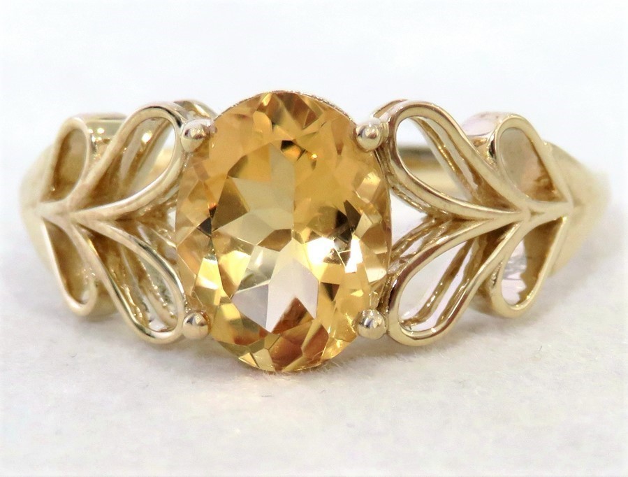 9k Yellow Gold 1.55ct Citrine Ring