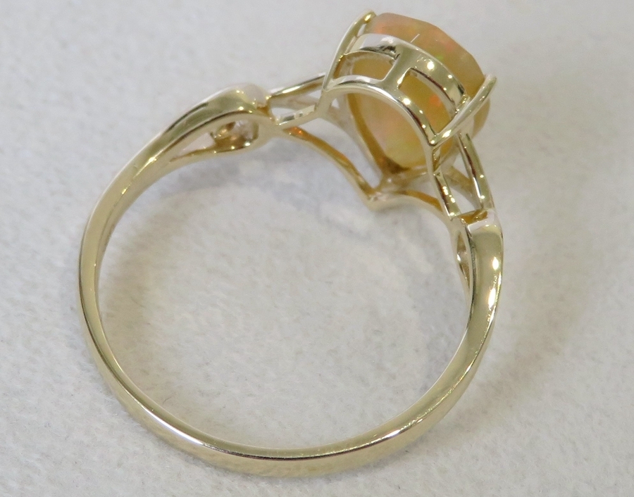 Fire Opal Ring CL Jewellery NZ