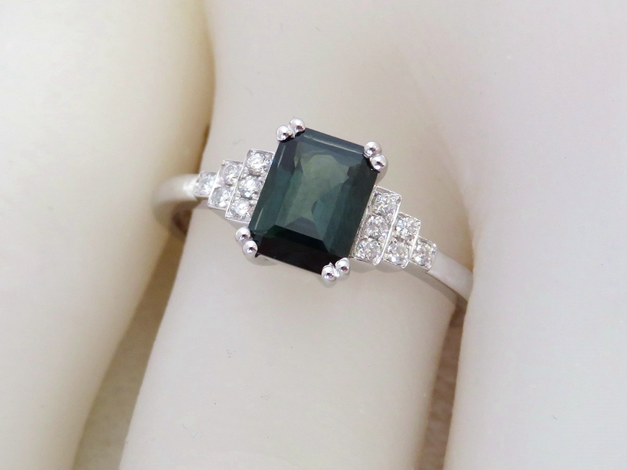 White sapphire hotsell engagement ring nz