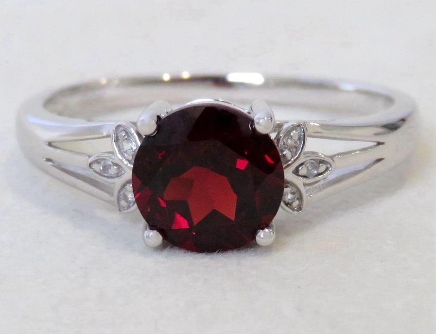 Garnet Ring CL Jewellery NZ