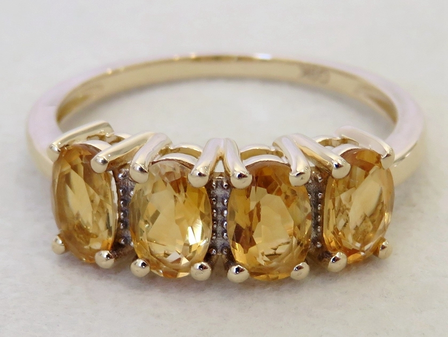 9k Yellow Gold 1.6ct Citrine Ring