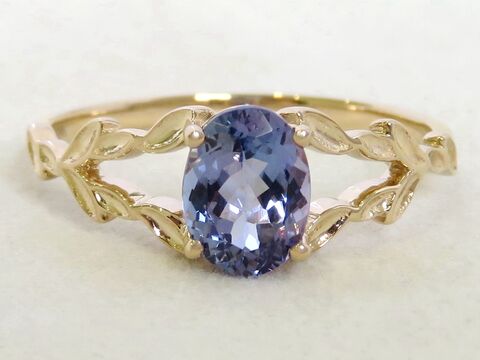 1.04ct Tanzanite Ring in 9k Yellow Gold